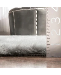 nuLoom Cloud BIBL15B Gray 5' x 7' Area Rug