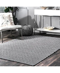 nuLoom Lorretta HMCO6A Black 5' x 8' Area Rug