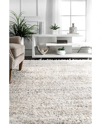 nuLoom Brooke KKEL04A Ivory 5'3" x 7'7" Area Rug