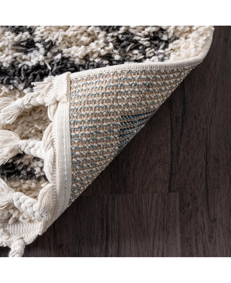 nuLoom Mackie GCDI03A Ivory 5'3" x 7'7" Area Rug