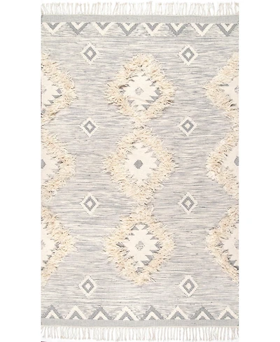 nuLoom Savannah SPMO01D Silver 5' x 8' Area Rug