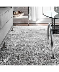 nuLoom Gynel OZAS01B Silver 5'3" x 7'6" Area Rug