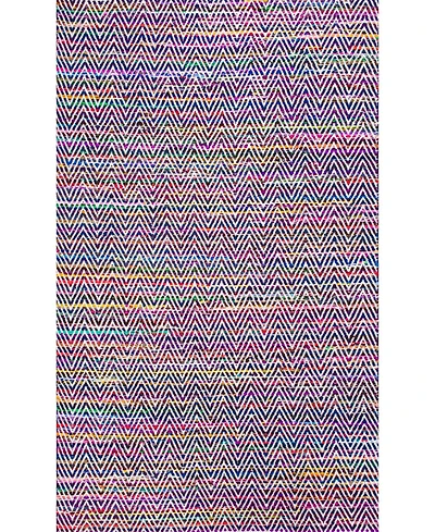 nuLoom Rochell VIAG01B Indigo 5' x 8' Area Rug