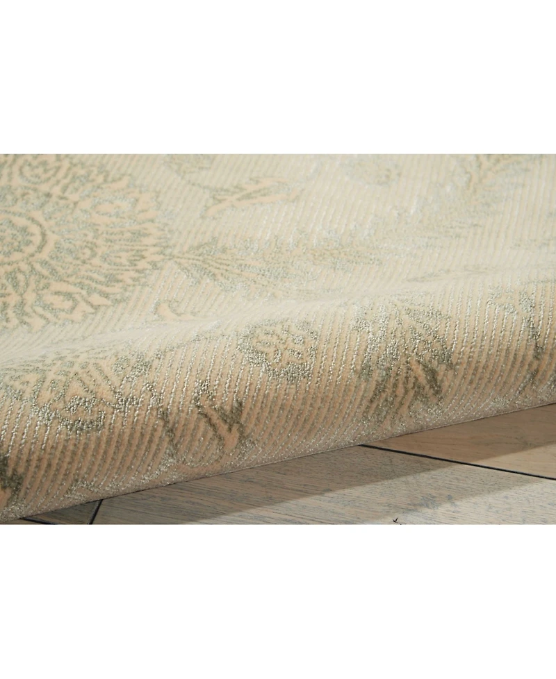 Nourison Home Luminance LUM04 Cream and Mint 5'3" x 7'5" Area Rug