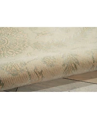 Nourison Home Luminance LUM04 Cream and Mint 5'3" x 7'5" Area Rug