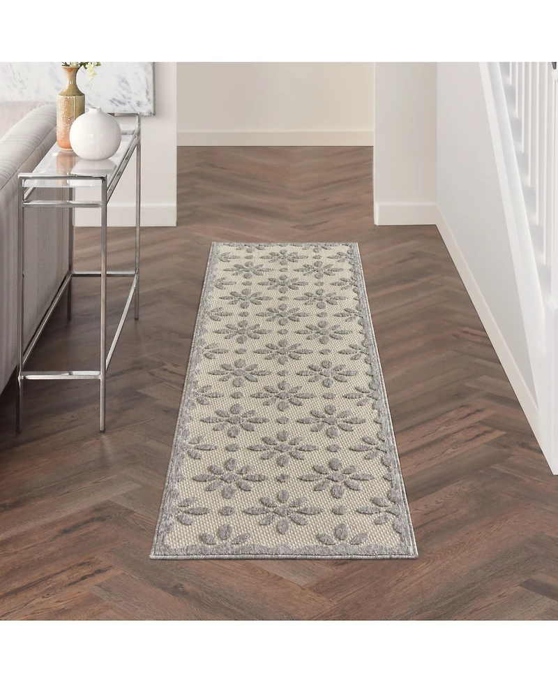Nourison Home Cozumel CZM03 Cream 2'2" x 7'6" Runner Rug
