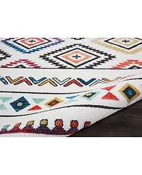 Nourison Home Navajo NAV06 White 7'10" x 10'9" Area Rug
