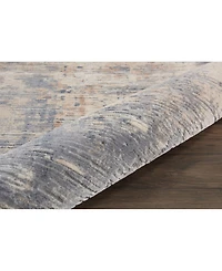 Nourison Home Rustic Textures RUS05 Beige and Gray 7'10" x 10'6" Area Rug