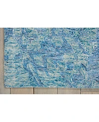 Nourison Home Gemstone GEM05 Aqua 5'6" x 7'5" Area Rug