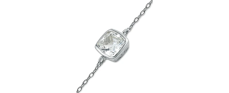 Giani Bernini Cubic Zirconia Bezel Ankle Bracelet, Created for Macy's