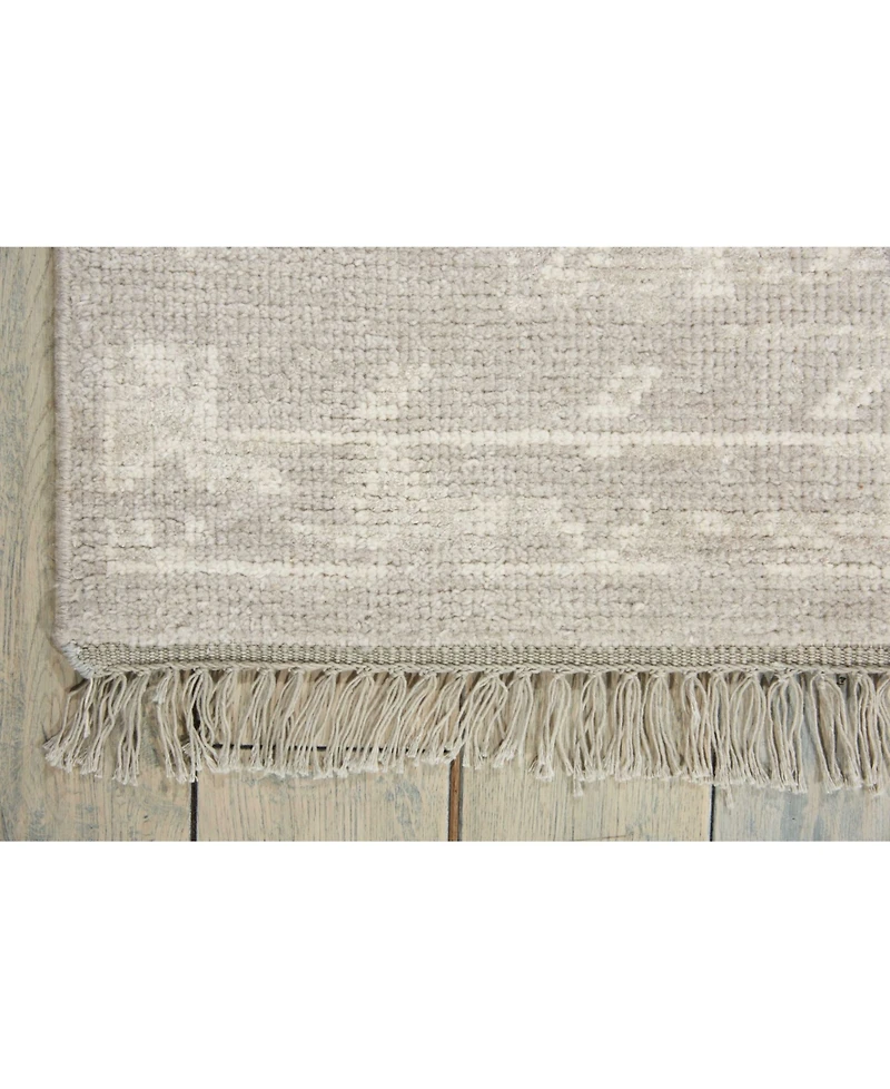 Nourison Home Elan ELN03 Silver 5'6" x 8' Area Rug
