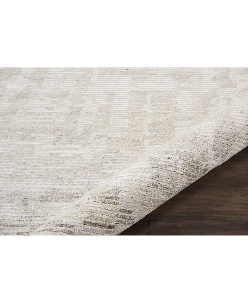 Nourison Home Ellora ELL01 Ivory and Gray 5'6" x 7'5" Area Rug