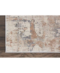 Nourison Home Rustic Textures RUS06 Beige and Gray 2'2" x 7'6" Runner Rug