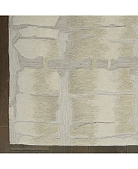 Nourison Home Symmetry SMM04 Ivory 5'3" x 7'9" Area Rug