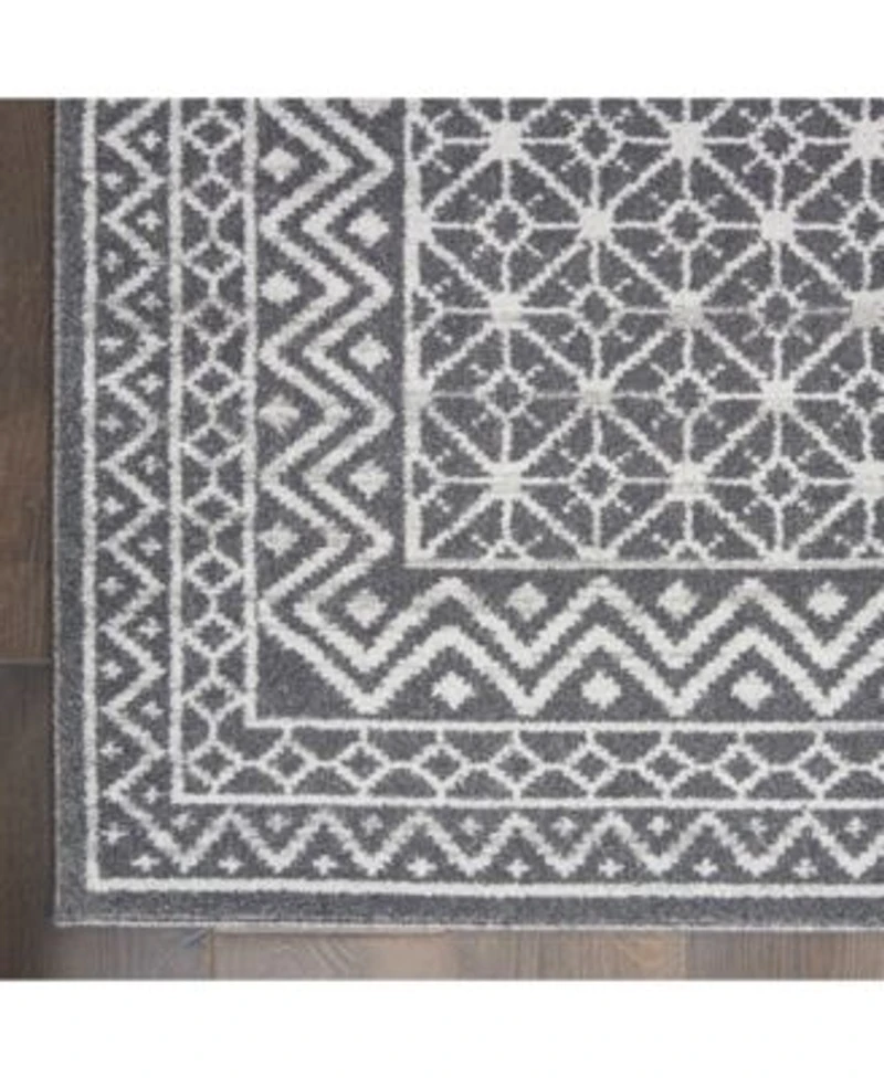 Nourison Home Palermo Pmr02 Charcoal Rug