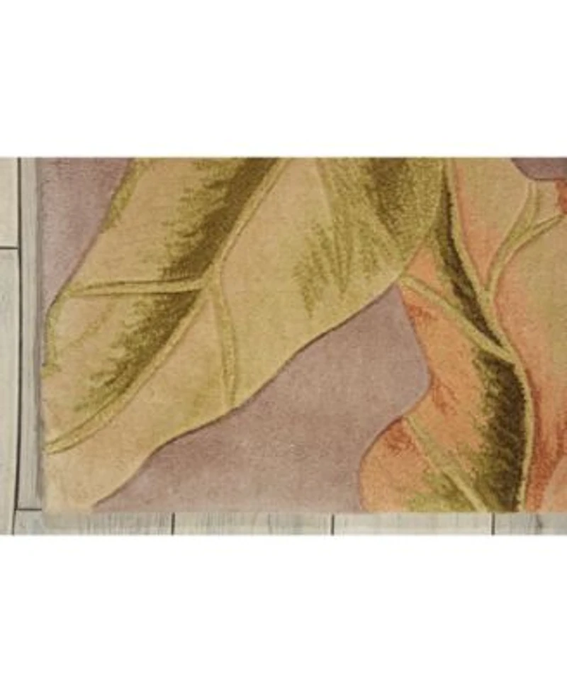 Nourison Home Tropics Ts03 Plum Rug