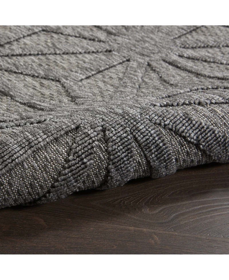 Nourison Home Cozumel CZM01 Onyx 5'3" x 7'3" Outdoor Area Rug
