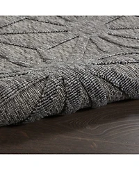 Nourison Home Cozumel CZM01 Onyx 5'3" x 7'3" Outdoor Area Rug