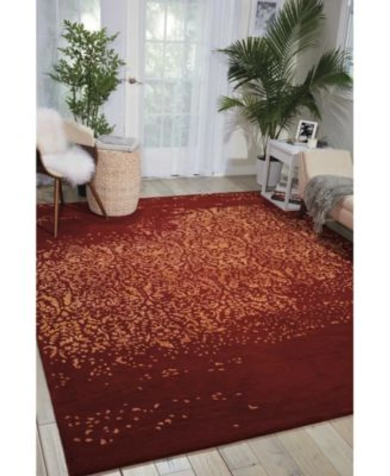 Nourison Home Opaline Opa08 Cinnabar Rug