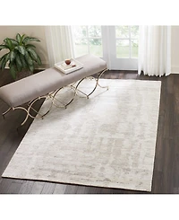 Nourison Home Ellora ELL01 Ivory and Gray 5'6" x 7'5" Area Rug