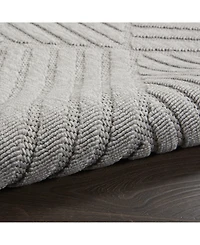 Nourison Home Cozumel CZM05 Silver 7'10" x 9'10" Outdoor Area Rug
