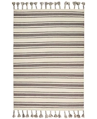 Nourison Home Rio Vista DST01 Ivory and Gray 5' x 7'6" Area Rug