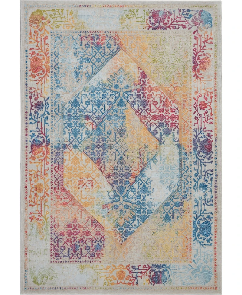 Nourison Home Ankara Global ANR04 Ivory 4' x 6' Area Rug