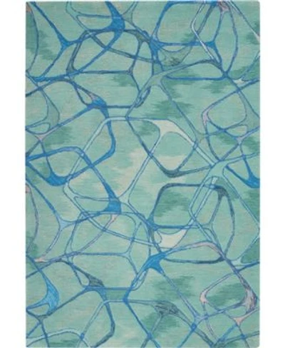 Nourison Home Symmetry Smm05 Aqua Rug