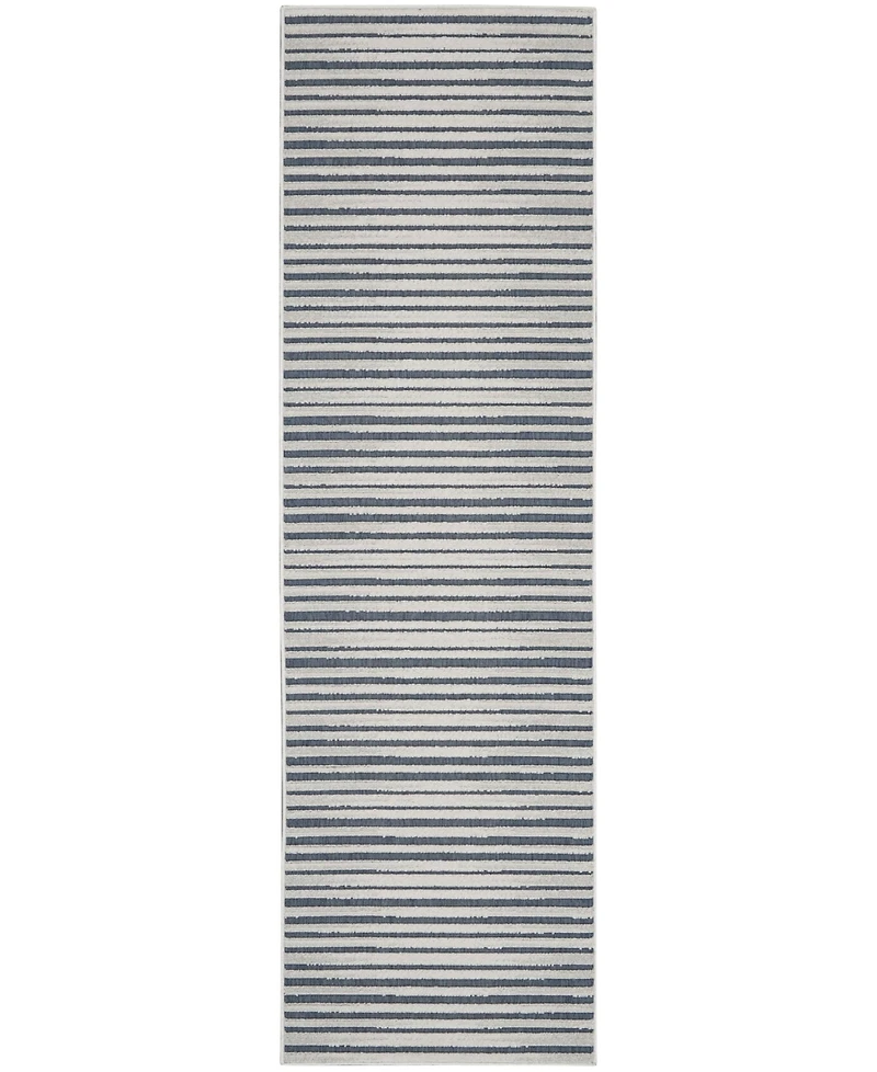 Nourison Home Key Largo KLG01 Blue 2'2" x 10' Runner Rug