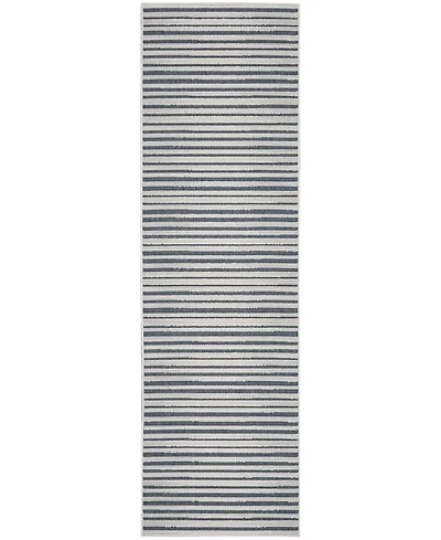 Nourison Home Key Largo KLG01 Blue 2'2" x 10' Runner Rug