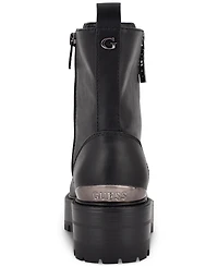 Guess Women's Fearne Lug Sole Lace Up Bootie