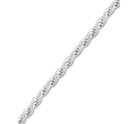 Giani Bernini Sterling Silver Necklace, 24" Diamond Cut Rope Chain