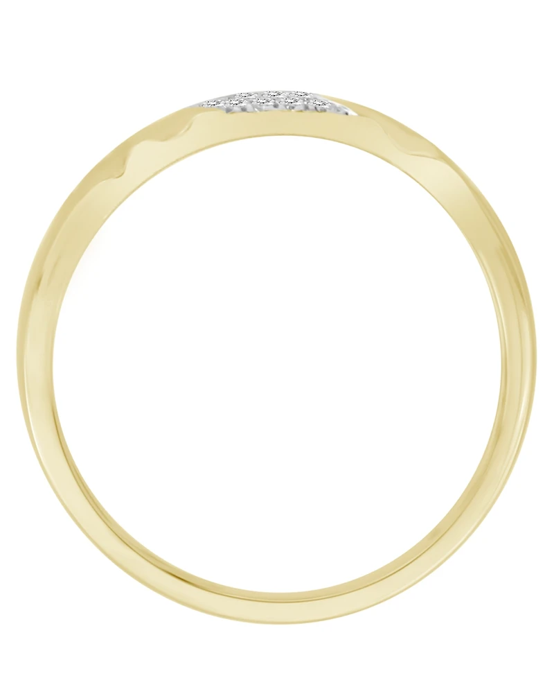 Men's Diamond Accent Band in 10K Yellow Gold
