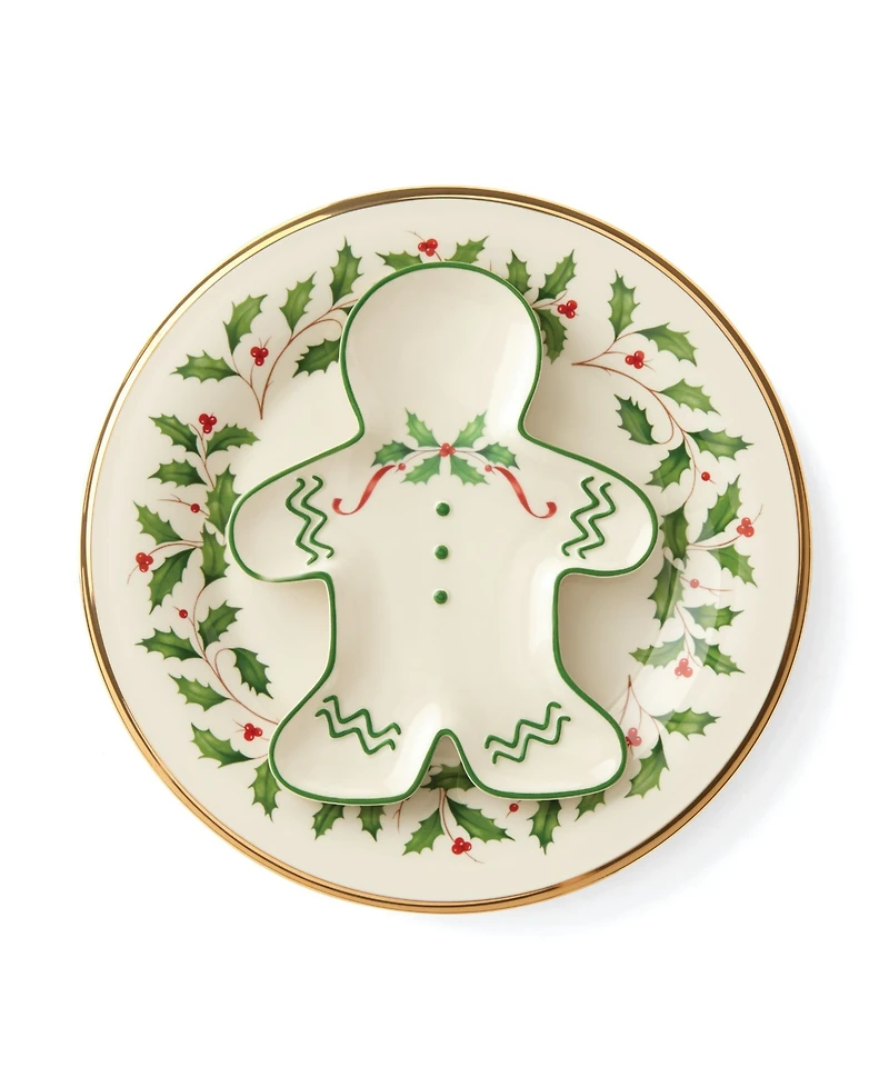 Lenox Holiday Gingerbread Man Accent Plate