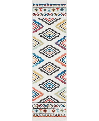 Nourison Home Navajo NAV06 White 2'2" x 7'9" Runner Rug