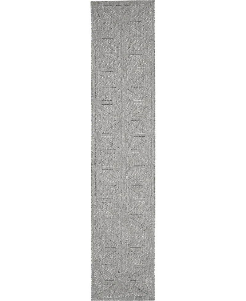 Nourison Home Cozumel CZM01 Silver 2'2" x 10' Runner Rug