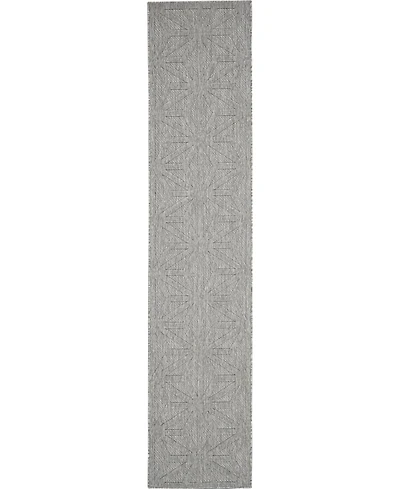 Nourison Home Cozumel CZM01 Silver 2'2" x 10' Runner Rug