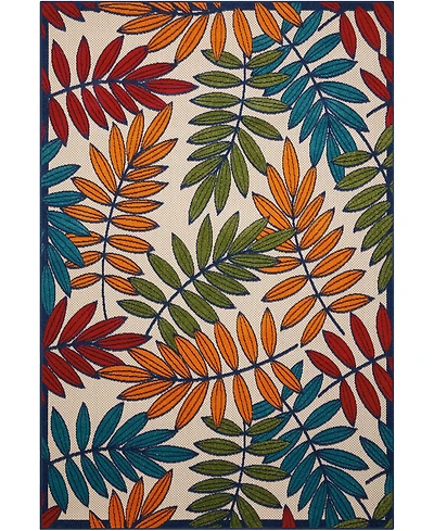 Nourison Home Aloha ALH18 Multi 6' x 9' Outdoor Area Rug