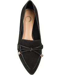 Journee Collection Women's Muriel Bow Detail Pointed Toe Flats