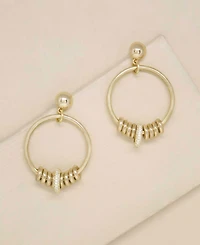 Ettika 18K Gold Multi-Ring Slider Women's Earrings