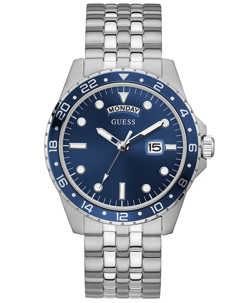 Guess Men's Stainless Steel Bracelet Watch 44mm