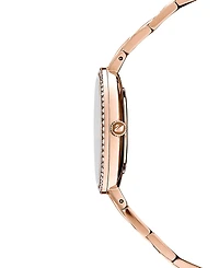 Swarovski Women's Swiss Cosmopolitian Rose Gold-Tone Stainless Steel Pvd Bracelet Watch 35mm