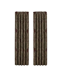 J Queen New York Garnet Window Panel Pair, 50" x 84"