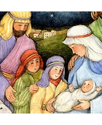 Designocracy by Susan Winget Holly Family Nativity Outdoor, Wall and Lawn Decor, Set of 3