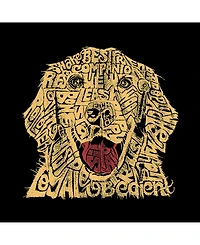 La Pop Art Dog Men's Raglan Word T-shirt