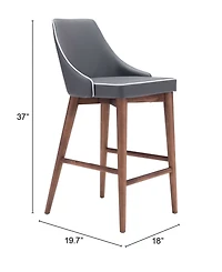 Zuo Moor Counter Chair