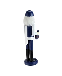 Northlight Wooden Hanukkah Nutcracker with Menorah and Dreidel