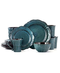 Elama Lavish 16 Pc. Dinnerware Set, Service for 4