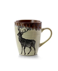 Elama Majestic Elk 16 Pc. Dinnerware Set, Service for 4
