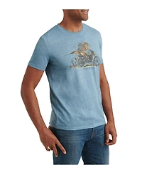 Lucky Brand Men's Coyote Biker Short Sleeve T-Shirt
